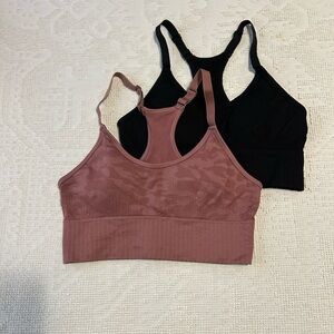 RBX Pink and Black Sports Bra Bundle